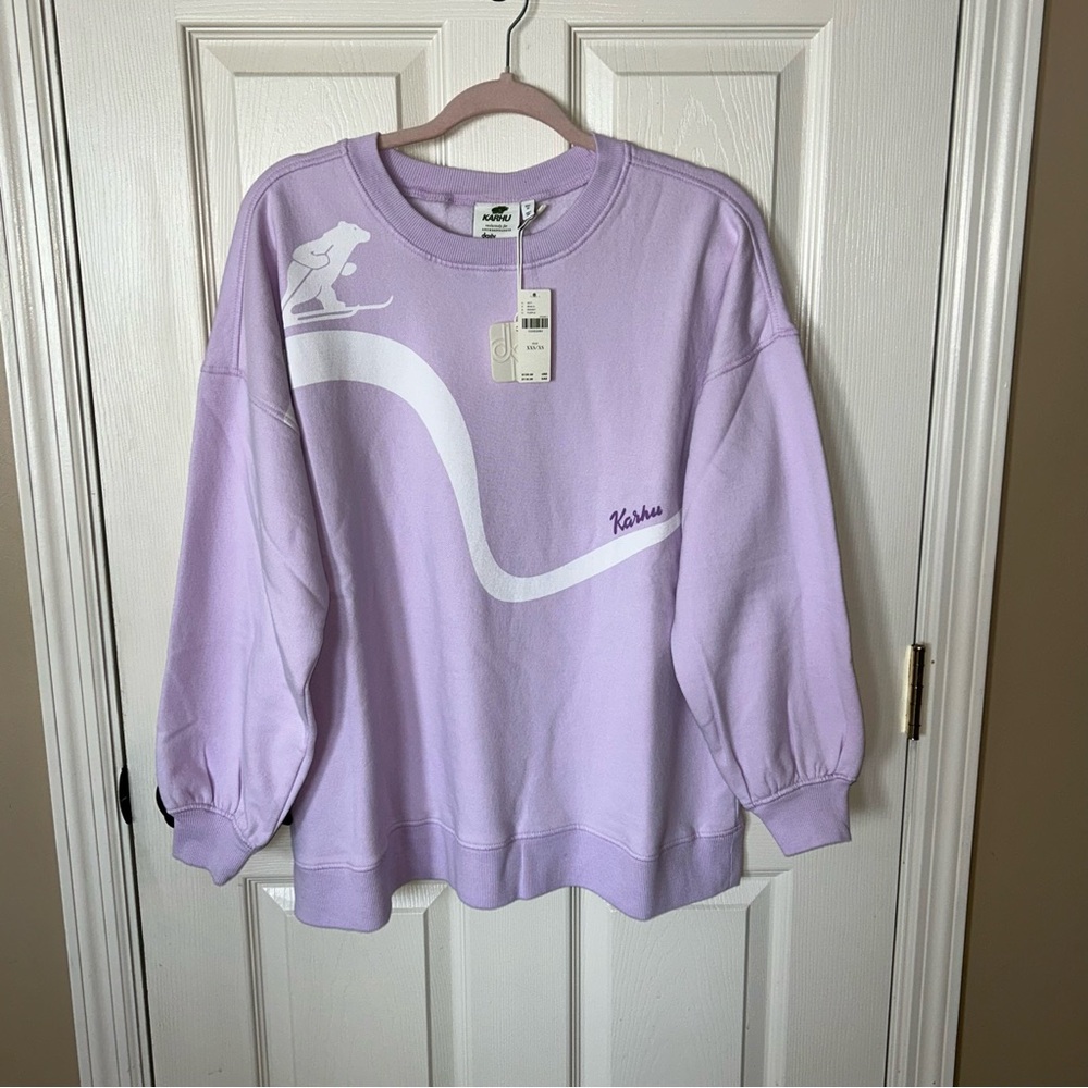 Anthropologie Daily Practice / Karhu Lavender Crewneck Sweatshirt 💜